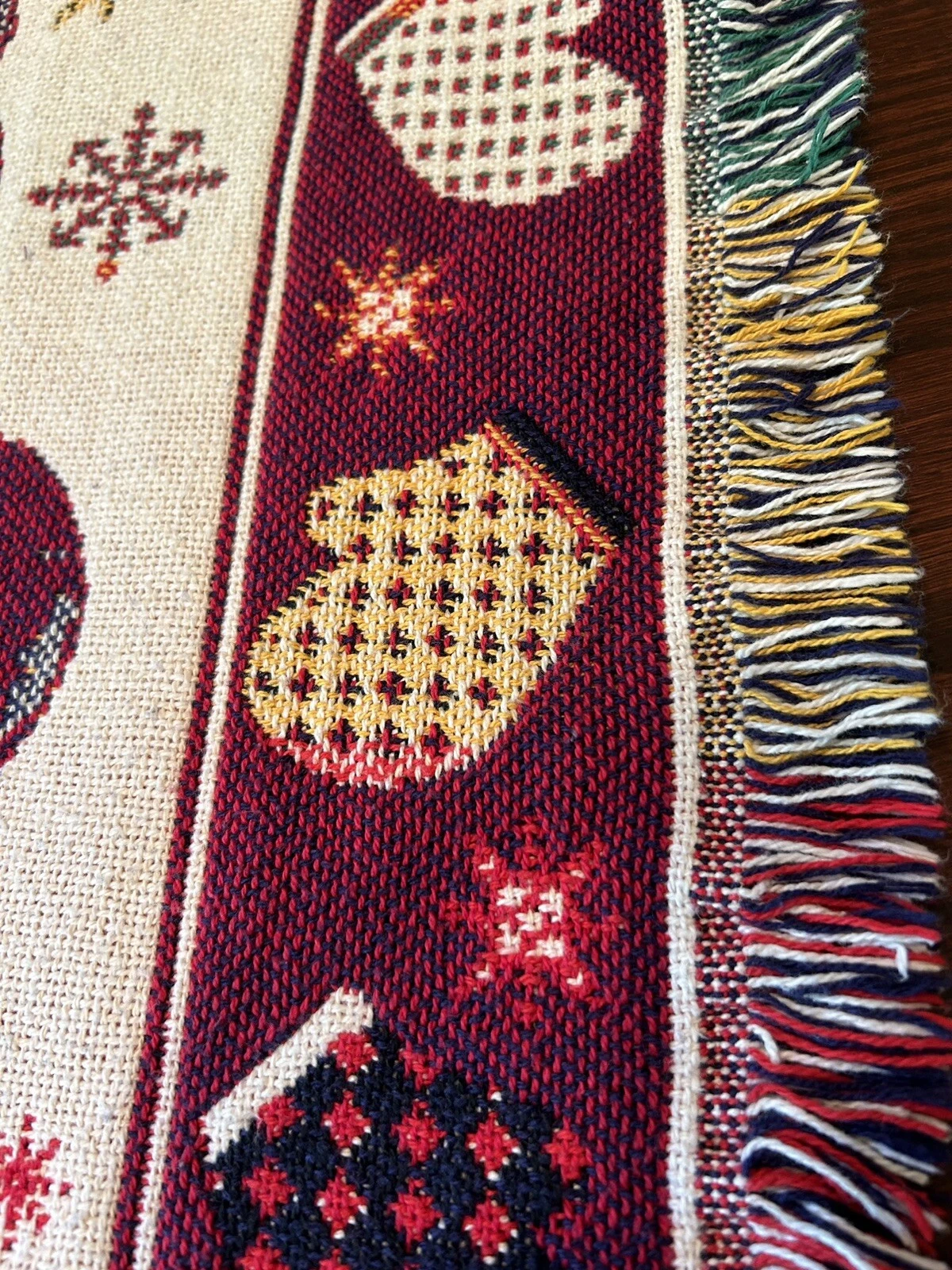 Christmas Winter Snowman Tapestry Throw Blanket Crown Crafts