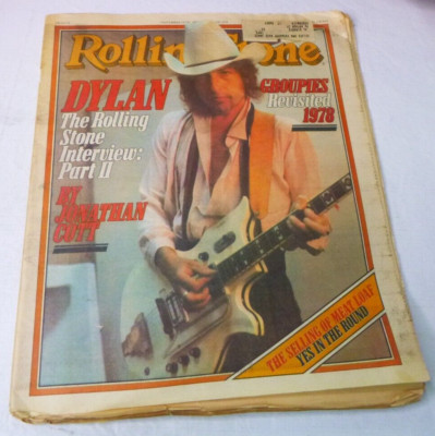 Rolling Stone Magazine November 16, 1978 #278 Bob Dylan, Meatloaf, Groupies