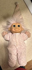 Russ Troll Kidz Pink Polka-dot Peek-a-Boo Butt PJs Bedtime 12" Plush Doll