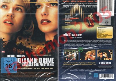 DVD MULHOLLAND DRIVE Laura Harring Naomi Watts Justin Theroux David Lynch NEU