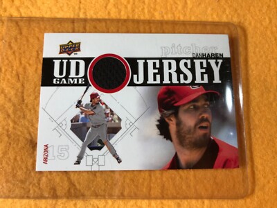 T2-94 BASEBALL CARD - DAN HEREN DIAMONDBACK -2010 UPPER DECK - GAME JERSEY PIECE