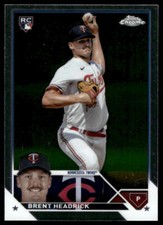 2023 Topps Chrome Update #USC188 Brent Headrick RC Minnesota Twins Baseball