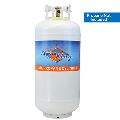 Empty Steel Propane Tank, LP Cylinder with Type1 OPD Valve, 40 Lbs