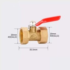Brass Ball Valve Female Male Thread Brass Valve Hose Barb Inline Shut-off Tap