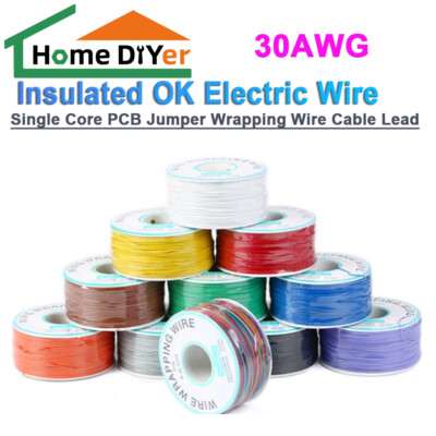 30AWG Insulated OK Electric Wire Single Core PCB Jumper Wrapping Wire Cable Lead