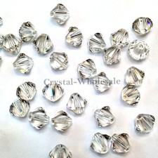 Crystal Silver Shade 001 SSHA 2.5mm Swarovski 5328 XILION Bicone Beads