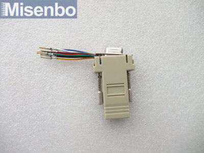 10 Pack - DB9 9-Pin Serial RS232 Female to RJ45 Female Modular Adapter Converter