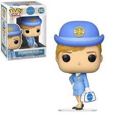 ¡Iconos de anuncios Funko Pop! Figura Vinilo Pan Am Azafata con Bolsa Blanca [142] ¡NUEVO!