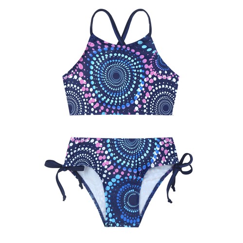 Costume da bagno bambina ragazza tankini canotta canotta con fondo bikini costume da bagno - Foto 24 di 71