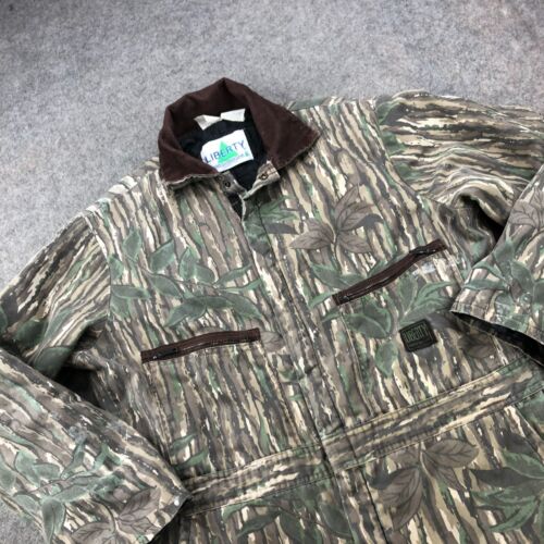 Vintage Liberty Coveralls Mens Large Regular Outdoor Gear Realtree Camo Hunting* - Picture 3 of 19