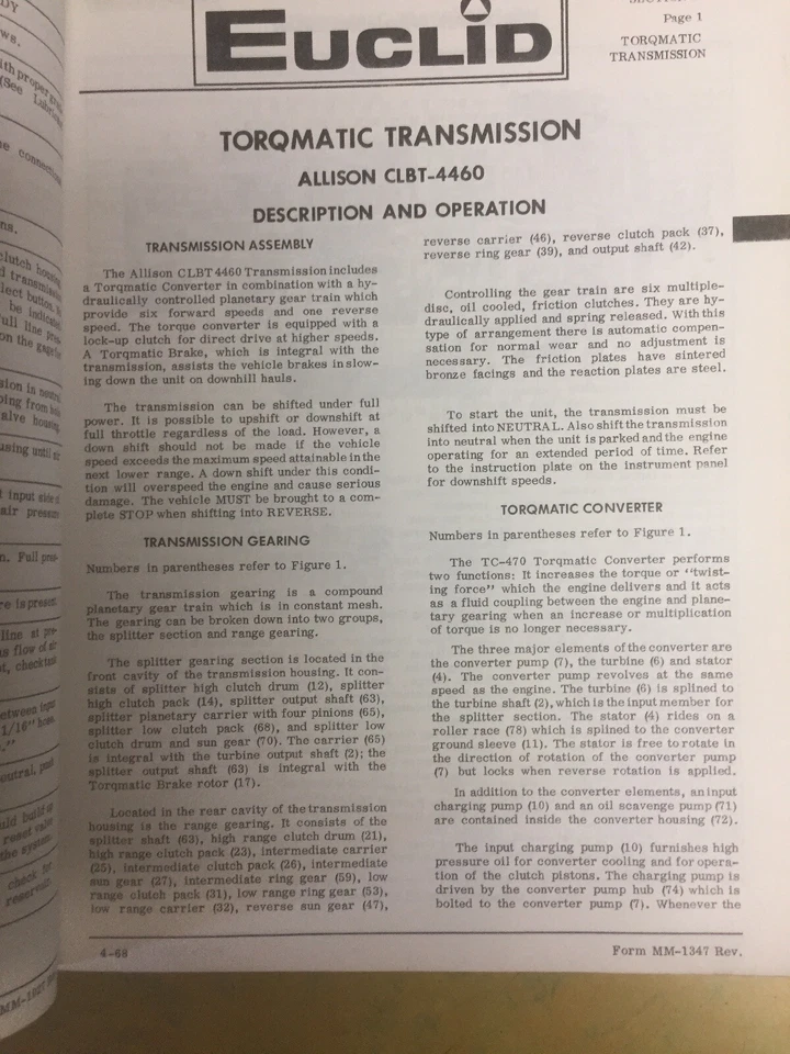 Euclid 101FD 102FD 103FD 104FD Rear Dump Truck Shop Service Repair Manual Terex - Image 4 of 4