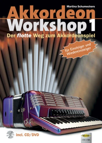 Akkordeon Workshop 1 , incl. Audiobeispiele auf CD, accordion sheet music book
