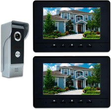 Video Intercom System, 7 Inches Video Doorbell Door Phone System, Wired Video Do