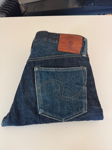 ONI-527 slim-tapered Japanese selvedge denim 34x28