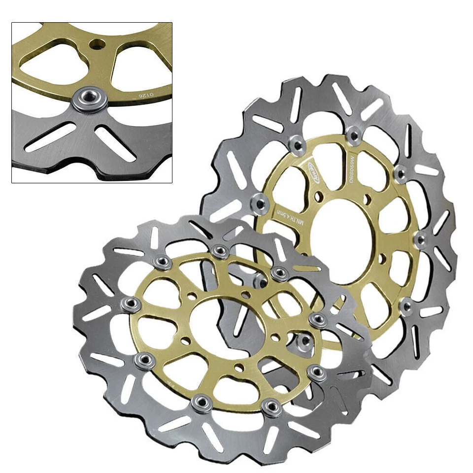Front Brake Disc Rotor For Kawasaki Ninja ZX6R 636 Z800 Z1000 ZX10R GTR ZZR 1400 - Image 2 of 4