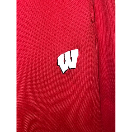 Pantalones deportivos Adidas Wisconsin Badgers ClimaWarm para hombre medianos rojos atléticos - Imagen 3 de 6