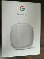 Google Nest WiFi Pro 6E GA03030 Whole Home Coverage Mesh Router Snow