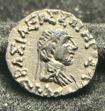 Bactria, Kingdom of, Apollodotus II, (c.80-65 B.C.), silver drachm,2.34g obv.