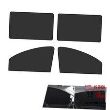 Car Side Window Sun Shades, Sun Protection  Heat Blocking Shade, 4 PCS Black