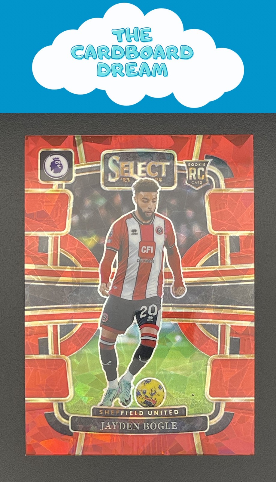 Jayden Bogle 2023-24 Panini Select Premier League #83 Red Ice Sheffield United