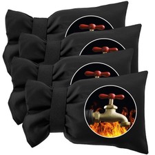 4 Pack Outdoor Faucet Covers for Winter Freeze Protection,5.5 x 7.9 Inch Reus...