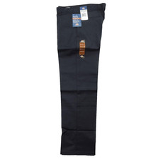Dickies Pants Boys 20 Husky Navy Classic Fit Flat Front Straight Leg New