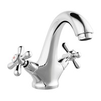 Mischbatterie Wasserhahn Waschbecken Waschtischarmatur Ablaufgarnitur Nostalgie