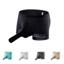 Boxer uomo cool ed elasticizzato Ice Silk intimo bianco grigio nero b