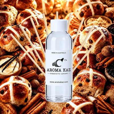 Hot Cross Buns Reed Diffuser Oil Refill Vegan Alcohol-Free 3 Sizes