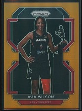 A'ja Wilson 2022 Panini Prizm WNBA Orange Prizm #128 /49
