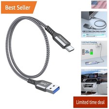 USB C Android Auto Cable 1.5FT, 3A USB a to C USB 3.1 USB 3.2 Gen2 10Gbps Data