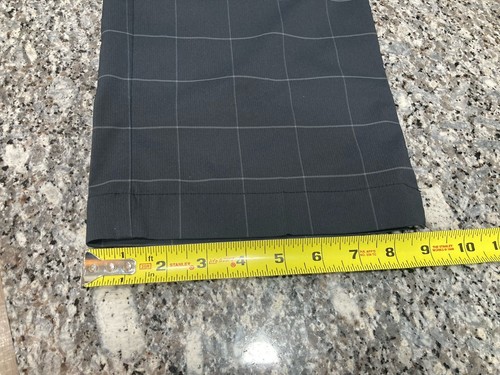 Nike Golf Tour Performance Black Plaid Golf Pants Mens size 36x30 Clean!! - Picture 8 of 8