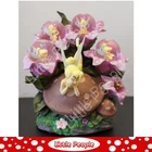 Tinker Bell on Toadstool Snowglobe Figurine Disney Rare Please check photos