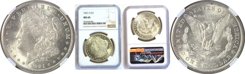 1921-S $1 Morgan Dollar NGC MS-65