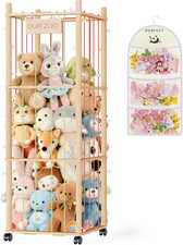 Stuffed Animal Storage Organizer: Wooden Stuffed Animal Holder - 53.6" Stuffed