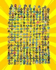 Huge Lot of 302 Mr. Beast Lab Swarms Mini Figures – Rare, Retired, Common