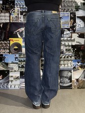 Jeans VOLCOM W32 EUR42 Straight Fit Vintage Y2k Skater Denim Rare 2000 Dark Wash