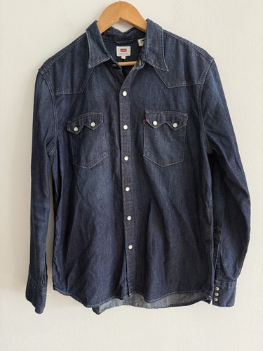 Levi's Jeanshemd Blau Herren Relaxed Fit Button Down - Langarm UK L