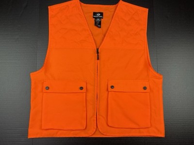 Mossy Oak Men s Small Blaze Orange Zip Hunting Vest with Pockets