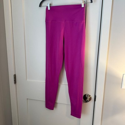 SET ACTIVE Luxform High Rise Leggings Magenta Purple Womens Small Full Length