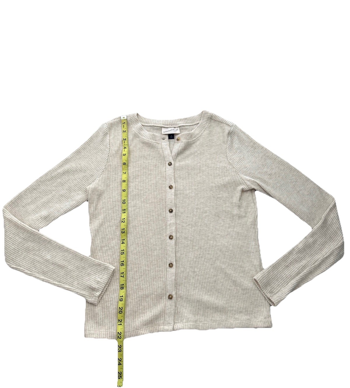 Universal Thread Button-Front Cardigan Cream Size… - image 4
