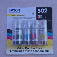 Epson 502 EcoTank Genuine Ink Refill Bottles Black Cyan Magenta Yellow