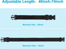 4Pcs Luggage Straps for Suitcase Travel Accessories TSA Approved, 80In Long B...