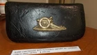 CIVIL WAR CARTRIDGE BOX W CANNON AND PERFECT STRAPS RARE