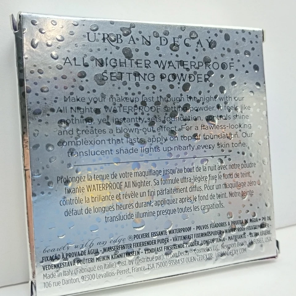 Urban Decay All Nighter Water Proof Setting Powder NIB! 7.5g - 0.26oz Brand New - Image 3 of 4