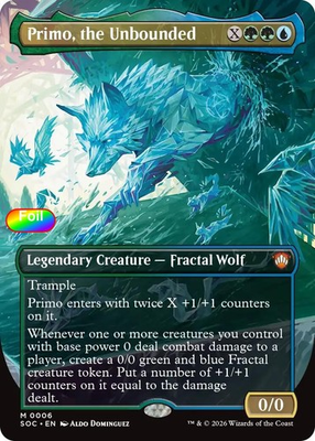 #ad Foil Primo the Unbounded Borderless 6 NM Commander: Secrets of Strix... $2.99