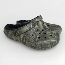 Crocs Realtree APX Lined Classic Camo Clog Men’s Size 11 Camouflage New Green