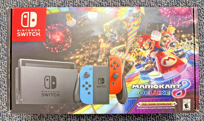 Nintendo Switch HAC-001(-01) with Blue and Red Joy-Con Controllers