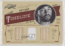 2012 Playoff Prime Cuts Timeline Trio Materials 23/25 Matt Kemp #34 8b4