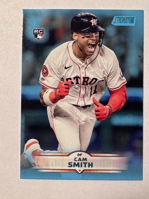 Cam Smith 2025 Topps Stadium Club - RC Light Blue Parallel Houston Astros #60